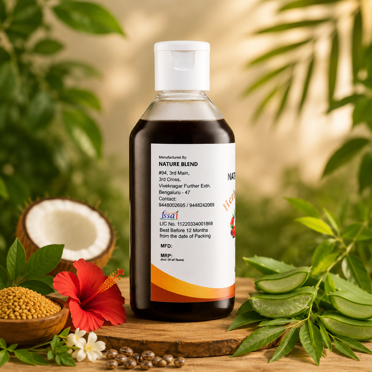 Herbal Hair Oil (40 herbs/5cold press oil)