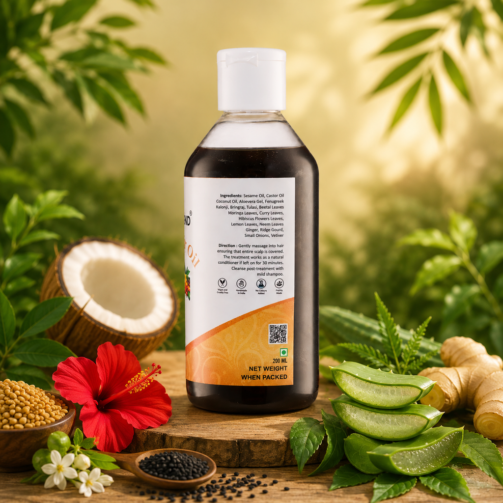 Herbal Hair Oil (40 herbs/5cold press oil)