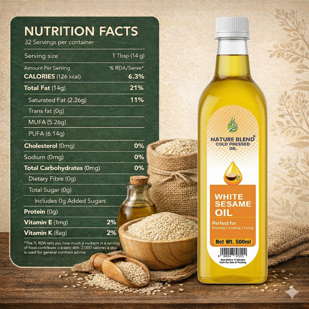 White Sesame Cold Press oil