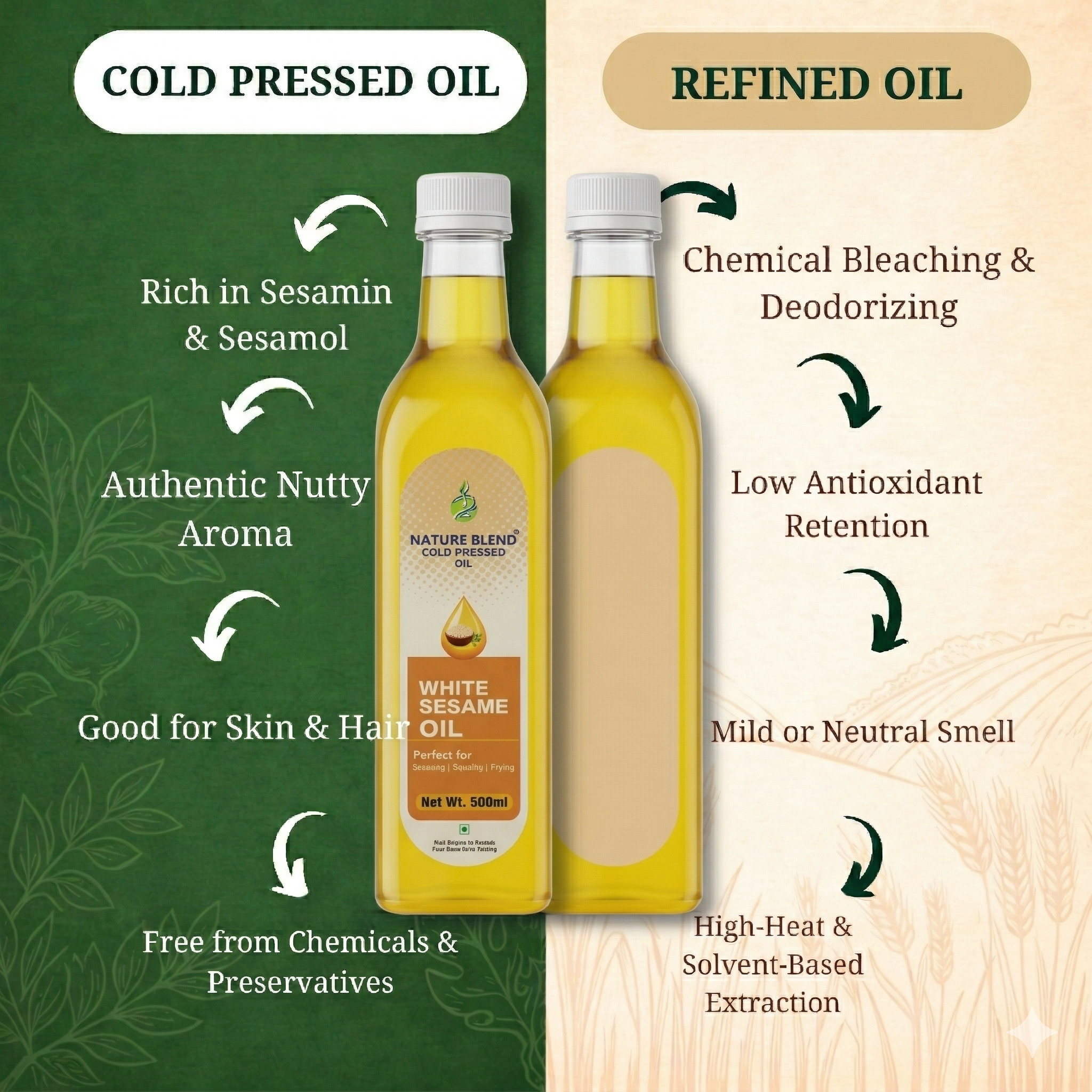 White Sesame Cold Press oil
