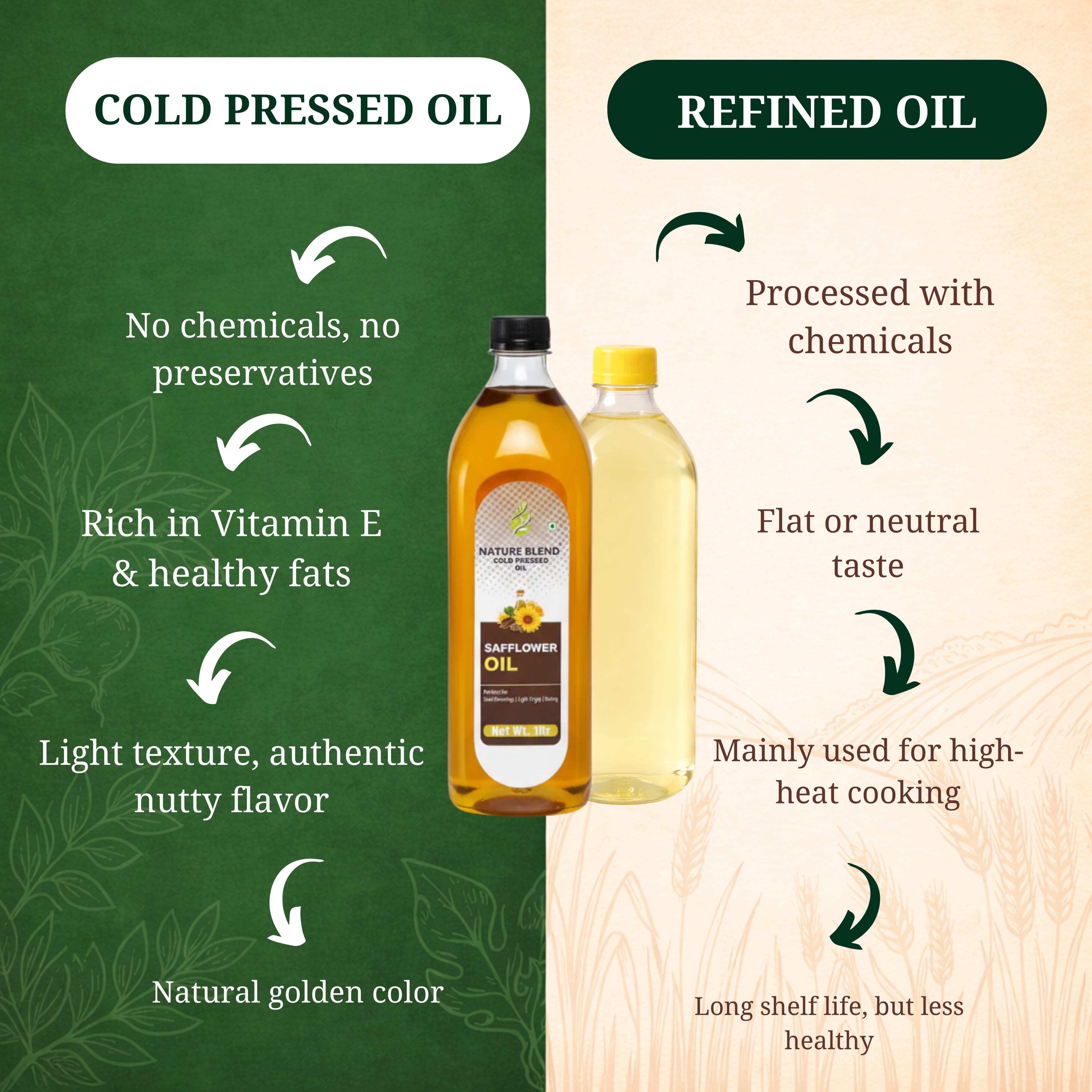 Safflower Cold Press oil